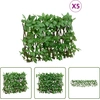 Image de The Living Store Treillis avec lierre artificiel 5 pcs. Extensible 180x30 cm