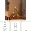 Image de The Living Store Sapin de Noël en métal Déco Noir 60 cm