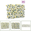 Image de The Living Store Treillis avec lierre artificiel 5 pcs. Extensible 180x60 cm
