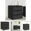 Image de The Living Store Armoire de jardin noir 55x59x69 cm Poly rotin