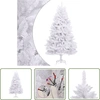 Image de The Living Store Arbre de Noël artificiel pliable avec support blanc 300 cm