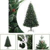 Image de The Living Store Arbre de Noël artificiel pliable avec baies rouges 180 cm