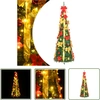 Image de The Living Store Sapin de Noël Pop-Up Artificiel 100 LED Vert 150 cm