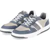 Image de Bullboxer, baskets basses pour hommes, couleur bleu, en cuir, taille : 41