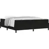 Image de vidaXL Cadre de lit avec matelas Noir 180 x 200 cm Tissu