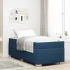 Image de vidaXL Cadre de lit avec matelas bleu 80 x 200 cm Tissu