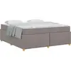 Image de vidaXL Cadre de lit en tissu, couleur taupe, 180 x 200 cm