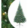 Image de vidaXL Arbre de Noël artificiel pré-éclairé vert 240 cm PVC