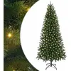 Image de vidaXL Arbre de Noël artificiel, vert, 210 cm, en PE et PVC