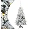 Image de vidaXL Arbre de Noël artificiel pliable Blanc 120 cm PE et PVC