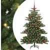 Image de vidaXL Arbre de Noël artificiel pliable Vert 150 cm PVC et acier
