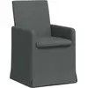 Image de vidaXL Chaise de salle à manger 2 pcs gris foncé 57 x 67 x 95 cm Tissu