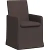 Image de vidaXL Chaise de salle à manger 2 pcs brun foncé 57 x 67 x 95 cm Tissu