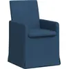 Image de vidaXL Chaise de salle à manger 2 pcs bleu 57 x 67 x 95 cm Tissu
