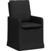 Image de vidaXL Chaise de salle à manger 2 pcs Noir 57 x 67 x 98 cm Tissu