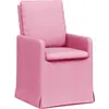 Image de vidaXL Chaise de salle à manger 2 pcs Rose 57 x 67 x 98 cm Tissu