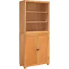 Image de Ensemble de meubles de rangement vidaXL avec étagère (2 pièces), couleur naturelle, 80 x 35 x 185 cm