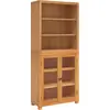 Image de Ensemble de meubles de rangement vidaXL avec étagère (2 pièces), couleur naturelle, 80 x 35 x 185 cm