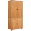 Image de Ensemble De Meubles De Rangement 2 Pc Marron 80 X 50 X 180 Cm Vidaxl