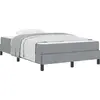 Image de vidaXL Sommier tapissier gris clair 120 x 200 cm tissu
