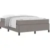 Image de vidaXL Sommier tapissier Taupe 160 x 200 cm tissu