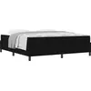 Image de vidaXL Lit Boxspring Noir 180 x 200 cm Tissu