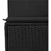 Image de vidaXL Ensemble de canapé de jardin avec coussins 9 pcs noir poly rotin