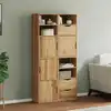 Image de vidaXL Armoires d'appoint 4 pcs. ODDA 40x24x79 cm Pin massif