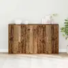 Image de Buffet vidaXL, 2 pièces, bois recyclé, 60 x 31 x 70 cm, aggloméré