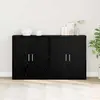 Image de Buffet vidaXL, 2 pièces, noir, aspect chêne, 60 x 31 x 70 cm