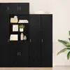 Image de Buffet haut vidaXL noir aspect chêne 40 x 42,5 x 185 cm