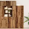 Image de Armoire de rangement avec étagères vidaXL en bois vieilli 30 x 42,5 x 225 cm