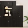 Image de Armoire de rangement avec étagères vidaXL, chêne noir, 30 x 42,5 x 225 cm