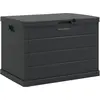 Image de vidaXL Coffre de rangement de jardin anthracite 77,5 x 54,5 x 53 cm en plastique