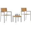 Image de vidaXL Ensemble de jardin 3 pcs brun bois massif acacia