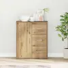 Image de vidaXL Sideboard Chêne Artisan 60 x 31 x 70 cm Matériau dérivé du bois