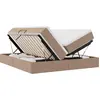 Image de vidaXL Lit de rangement avec matelas Cappuccino 180 x 200 cm