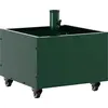 Image de vidaXL Pied de parasol vert 45 x 45 x 45 cm en acier