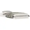 Image de vidaXL Structure de lit en bois massif de pin, blanche, 90 x 220 cm