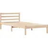 Image de vidaXL Cadre de lit marron 225,5 x 95,5 x 69,5 cm Bois massif Pin