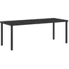 Image de vidaXL Table de jardin noire 200 x 80 x 73 cm Métal
