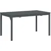Image de vidaXL Table de terrasse anthracite 180 x 80 x 74 cm