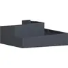 Image de vidaXL Bac à plantes de jardin anthracite 100 x 100 x 50 cm