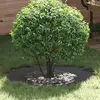 Image de vidaXL adapté pour anneau d'arbre plat noir Ø40 / 70 cm acier