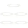 Image de vidaXL adapté aux anneaux d'arbres plats 5 pcs blanc Ø40 / 70 cm acier
