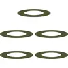 Image de vidaXL adapté aux anneaux d'arbres plats 5 pcs vert olive Ø40 / 70 cm acier