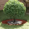 Image de vidaXL adapté pour anneau d'arbre plat brun Ø40 / 70 cm acier résistant aux intempéries