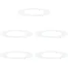 Image de vidaXL adapté aux anneaux d'arbres plats 5 pcs blanc Ø50 / 80 cm acier