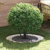 Image de vidaXL adapté pour anneau d'arbre plat blanc Ø60 / 90 cm acier