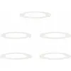 Image de vidaXL adapté aux anneaux d'arbres plats 5 pcs blanc Ø60 / 90 cm acier